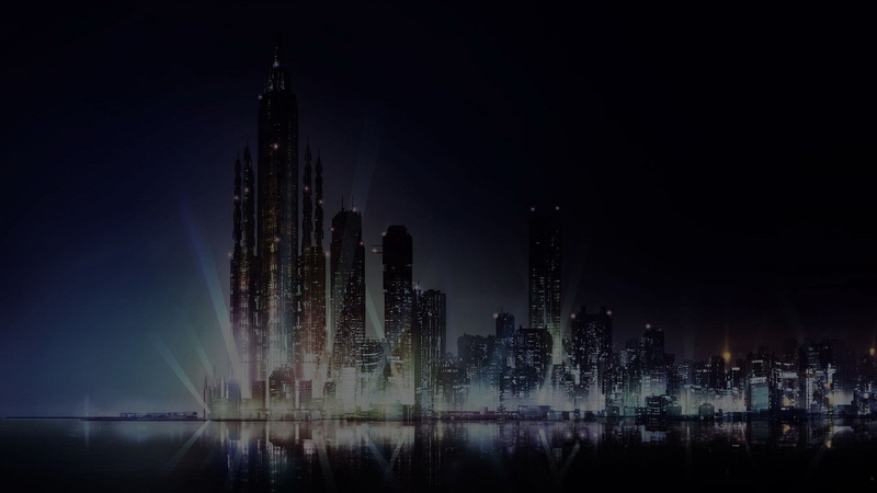 cities, buildings, scenic, skies, lights, water, night, psycho pass, reflections, dark, cityscapes, sea, skyscrapers, 1080P, anime
