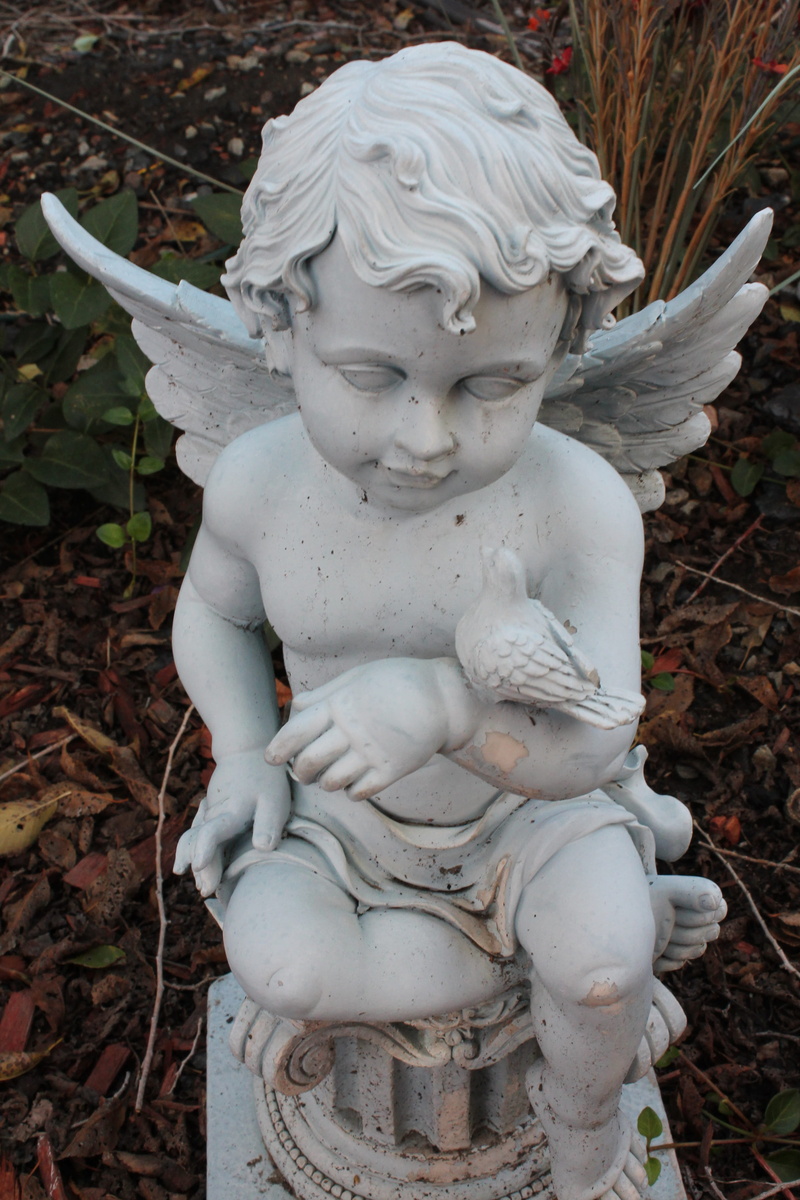 creation, earth angel, outdoors, white color, catholic, representation, art and craft, land, small, heaven, christian, stone, amber avalona, harmony, animal communication