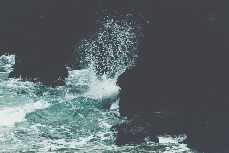 waterfront, aquatic sport, power, nature, spray, beauty in nature, no People, danger, solid, time, power in nature, wave, motion, crashing, rock, seashore