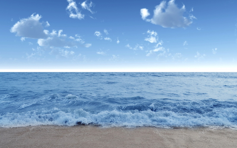 coastline, motion, wave, waters Edge, sunny, scenics - nature, the sky, 2K, seascape, blue, backgrounds, aquatic sport, waves, beauty In Nature, nature