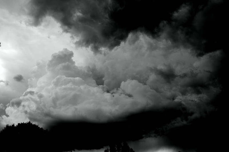 dramatic sky, 5K, dark, no people, grayscale, thunderstorm, sky, tranquility, dramatic, nature, scenics - nature, cloud, ominous, overcast, clouds, cloud - sky