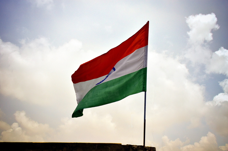 nature, environment, striped, day, waving, emotion, national icon, cloud - sky, multi colored, red, low angle view, india, no people, flag, sky, pole, outdoors