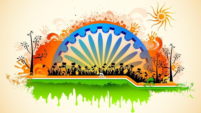 pattern, republic day, orange color, floral pattern, architecture, studio shot, indoors, green color, 1080P, nature, multi colored, representation, art and craft