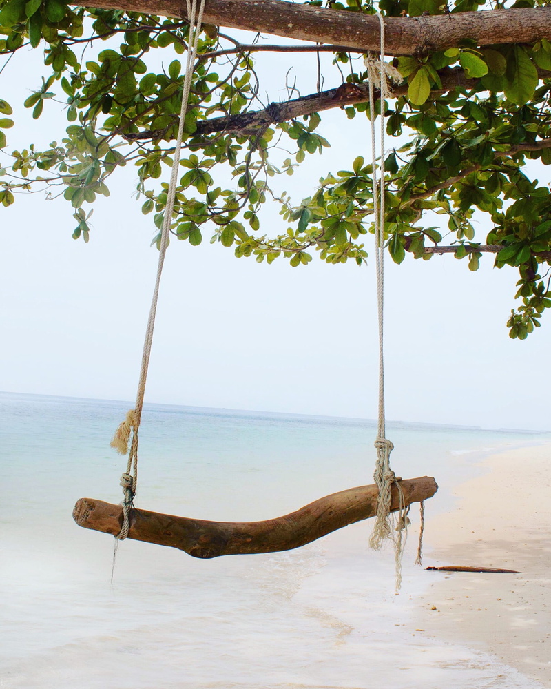 day, sky, outdoors, horizon over water, no people, summer, swing, scenics - nature, horizon, nature, island, shore, beach, brown, land, tied, fun, childhood