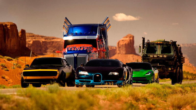 armored, trailer, transformers, transformers 4, vehicles, lamborghini, chevrolet, corvette, car, bugatti, 1080P, armored vehicles