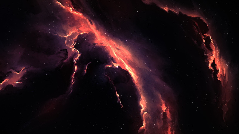 Gas giant, 3D, digital art, 4K, nebula, space, space art