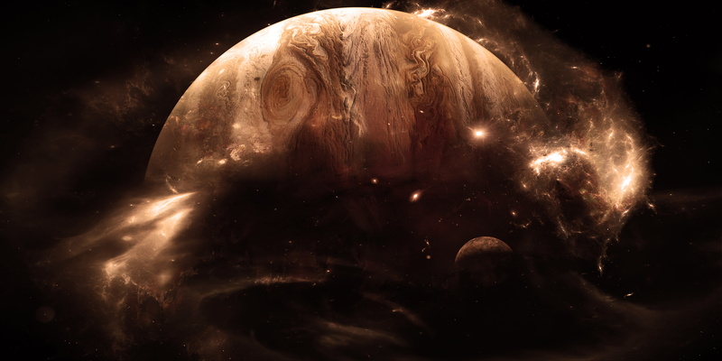headshot, night, jupiter, mystery, space, 4K, light, star - space, satellite, illustration, space exploration, galaxy, nature, close-up, milky way, exploration