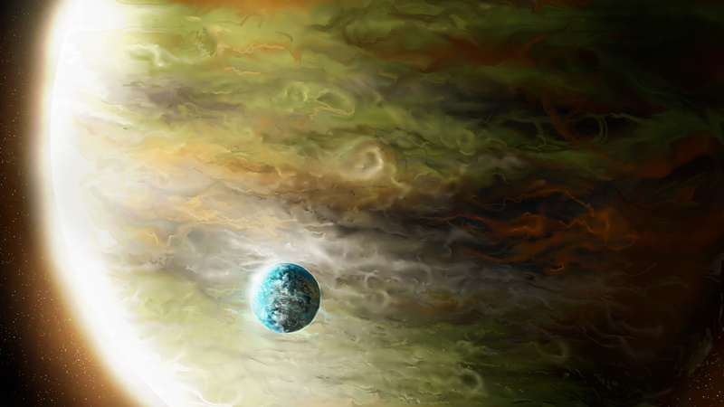 planet, art, gas, 4K, giant, space