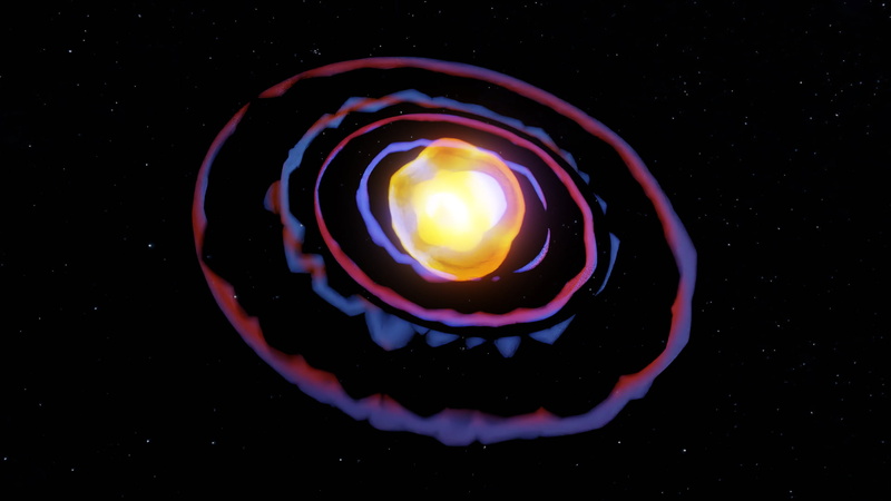 abstract, digital art, space, 3D Abstract, 3D graphics, 1080P, Gas giant, Blender, stars