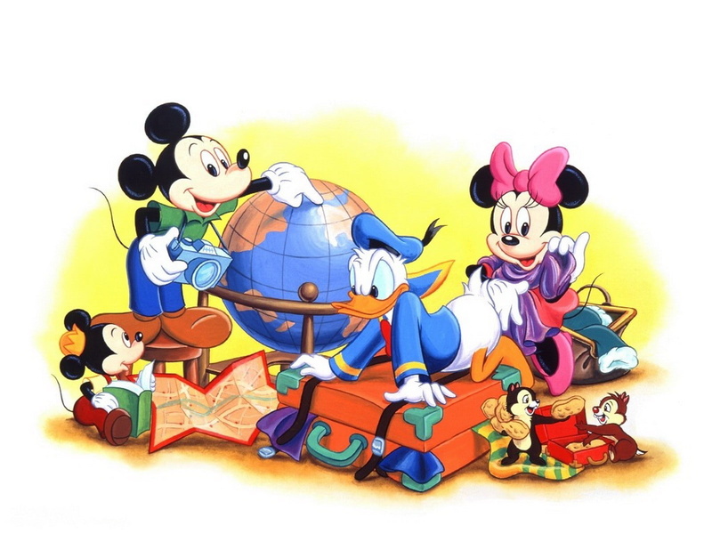 company, cartoons, disney, duck, mickey, donald, mouse, minnie, 720P