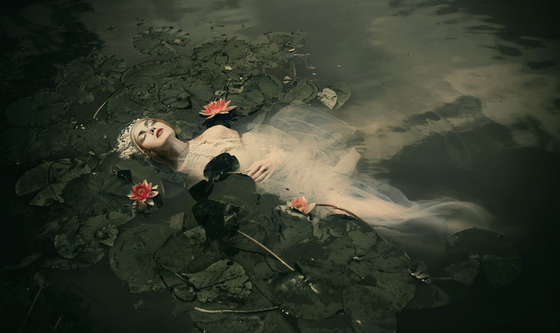 women, model, fantasy art, 1080P, Ophelia