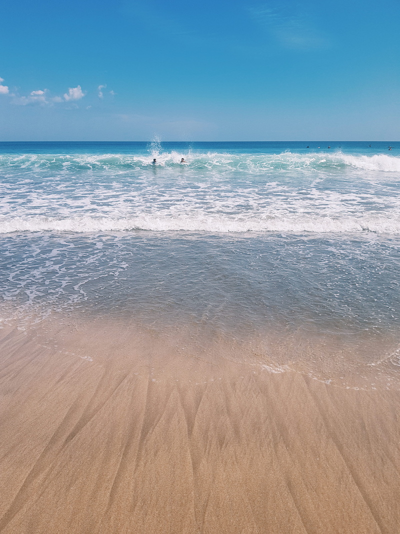 bali, cloud - sky, ocean, 4K, motion, sea waves, no people, beach, horizon, kuta, waves, nature, coast, human, bay, tranquil scene, beauty in nature, shoreline