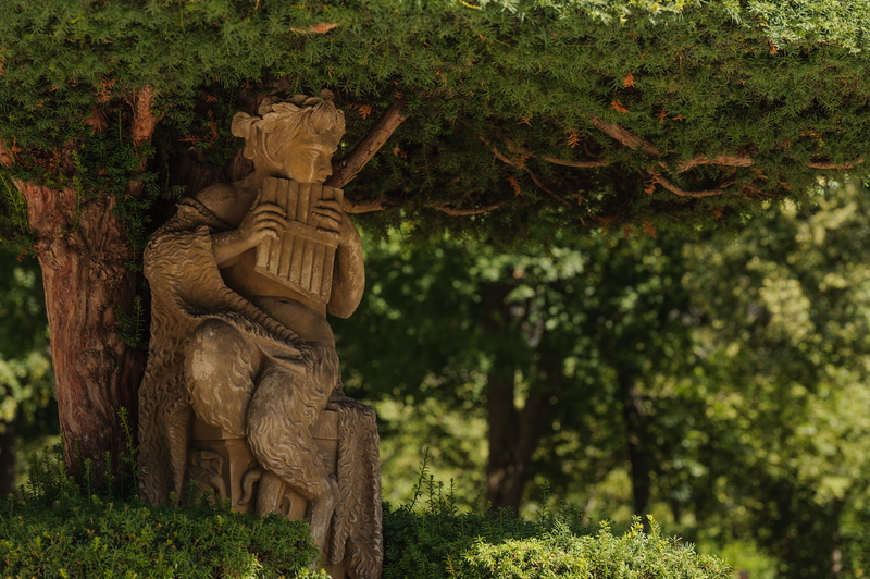 carving, park, carving - craft product, pan, labyrinth, land, summer, craft, green color, representation, green, park - man made space, würzburg, 4K, wood