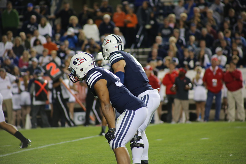 american football - sport, american football, sportsman, uniform, athletics, outdoors, event, play, sport, byu, real people, lineman, turf, nfl, utah, field