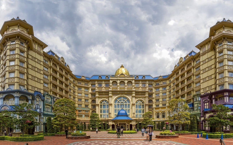 disneyland, japan, 2K, tokyo, amusement, disney, building, hotel