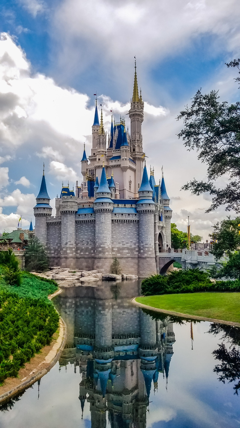 fantasy, cloud - sky, tourist, castle, travel destinations, plant, waterfront, tourism, palace, landmark, europe, no people, spire, history, building, dreamy