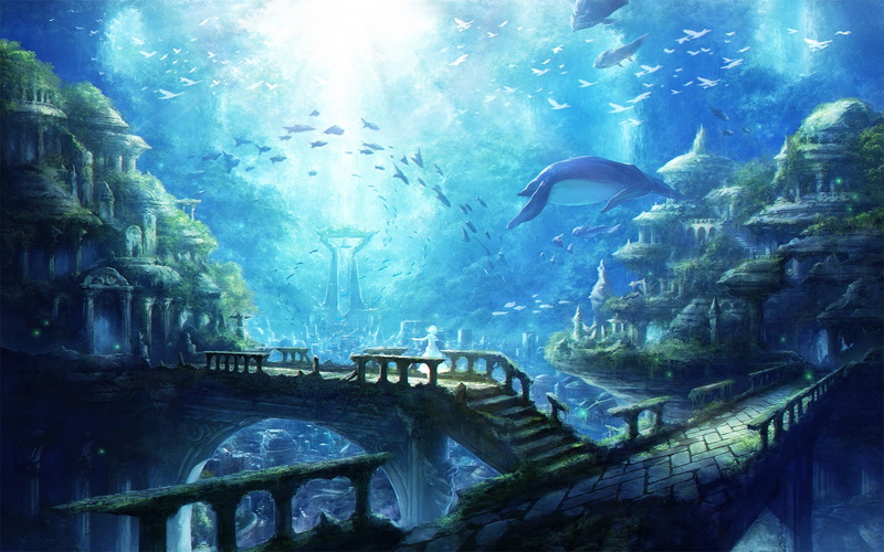 animals in captivity, group of animals, architecture, vertebrate, nature, no people, animals in the wild, underwater, water, sea, ruins, built structure