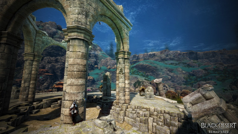 black desert online, video game art, fantasy city, 1080P, landscape, ruins, underwater, screen shot, Black Desert, paysage