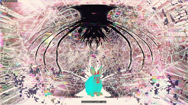 city, tree, leaf, plant, White Rabbit, green, 1080P, architecture, glitch art, religion, representation, day, LSD, art and craft, outdoors, illuminated