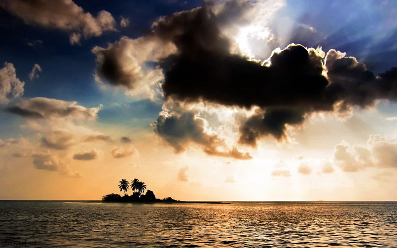 beach, no People, 1080P, vacations, summer, cloudscape, backgrounds, sunrise - Dawn, sunset, dusk, uninhabited, nature, body, sun, idyllic, sea, relaxation