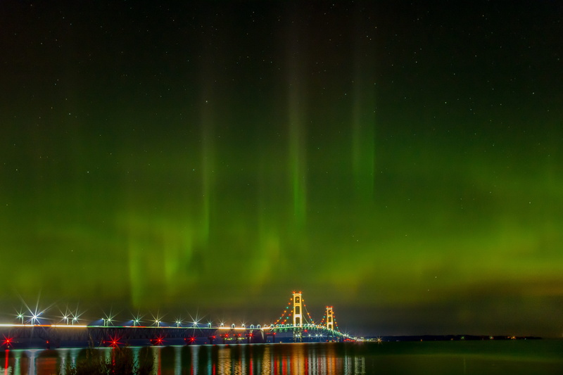 5K, sea, luminosity, built structure, nature, beauty in nature, star - space, power in nature, tourism, michigan, astronomy, green color, transportation