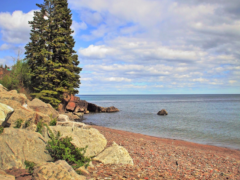 travel, rock - object, land, tranquility, sky, summer, nature, no people, water, 2K, cloud - sky, tranquil scene, solid, tree, day, plant, coniferous tree
