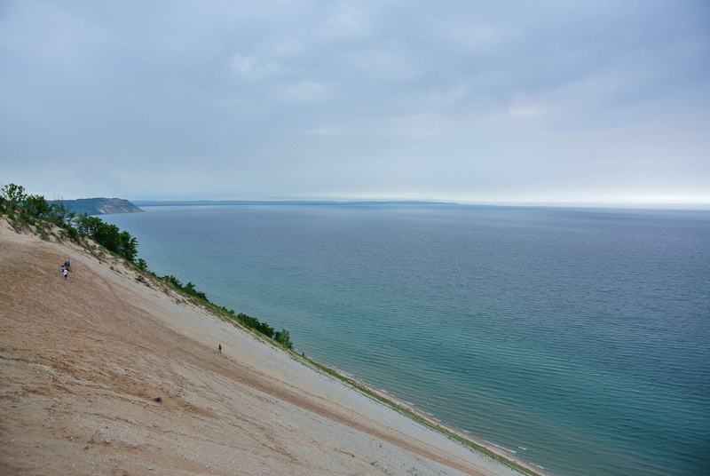 nature, tranquility, lake michigan, outdoors, sky, cloud - sky, horizon, lake, idyllic, sea, beauty in nature, michigan, day, 4K, no people, climb, tranquil scene