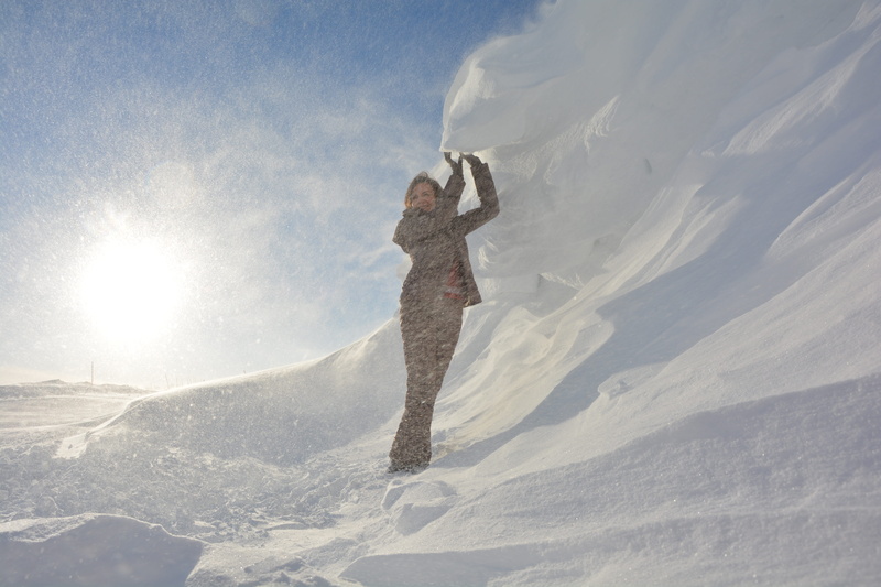 murmansk, day, snowdrift, frost, sun, lifestyles, one person, snowdrifts, cold temperature, beauty in nature, russia, 5K, leisure activity, warm clothing