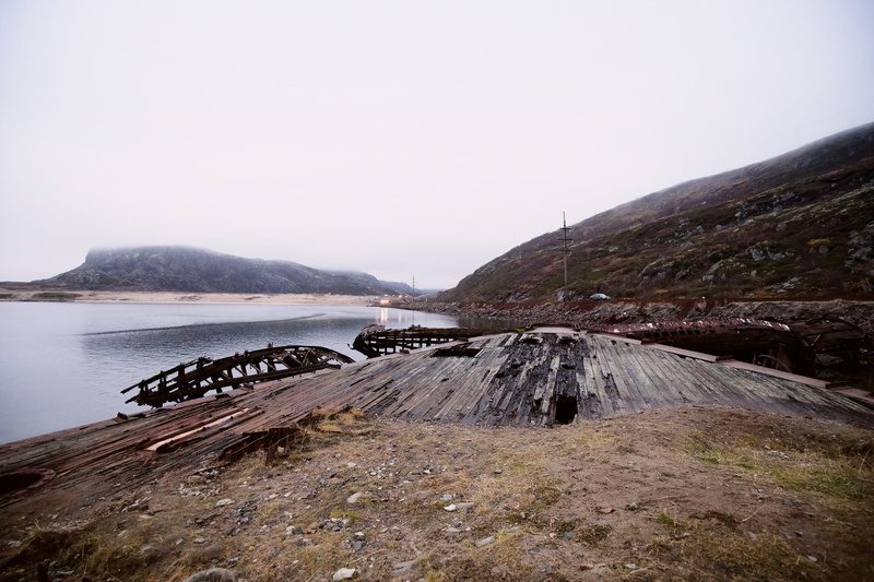 sea, rock - object, silence, graveyard of ships, outdoors, teriberka, no people, land, landscape, rock, non-urban scene, scenics - nature, solid, day, mountain