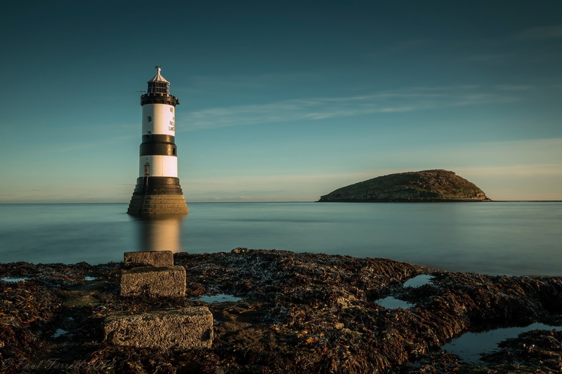 tower, water, lighthouse, 2K, guidance, rock, Puffin Island, Penmon lighthouse, beauty in nature, landscape, outdoors, black, sea, direction, architecture
