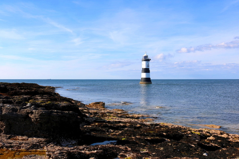 coast, security, sea, lighthouse, uk, protection, built structure, anglesey, tower, beach, no people, island, guidance, north wales, architecture, penmon point