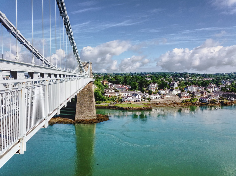 history, waterfront, city, 4K, united kingdom, water, cloud - sky, sea, no people, day, building, bridge, connection, reflection, cityscape, ocean, bridge - man made structure