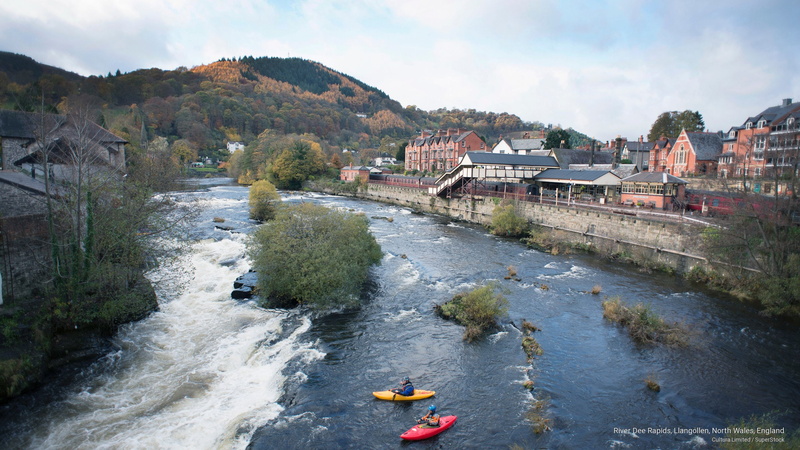 wales, north, 2K, Europe, llangollen, river, england, dee, rapids