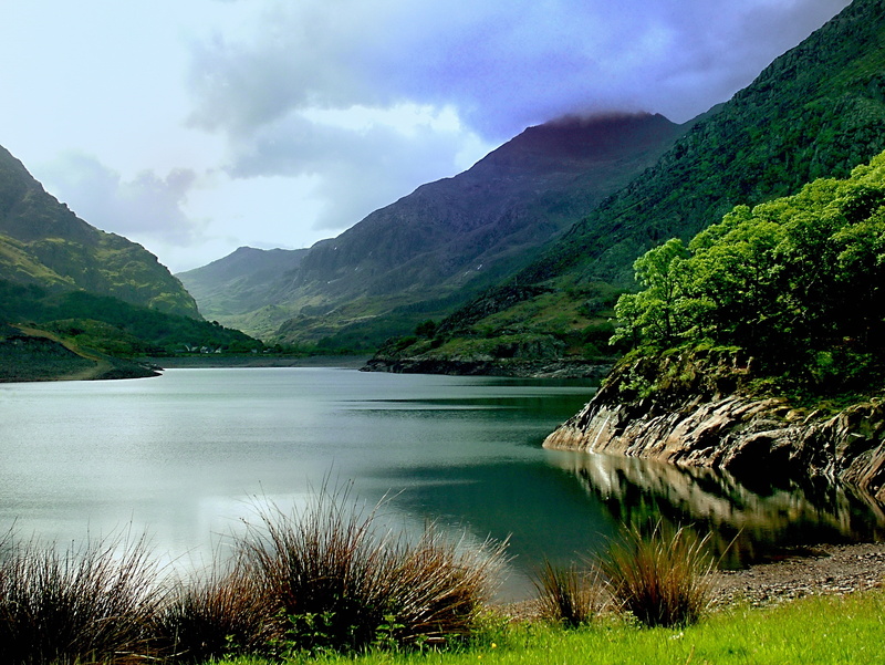 body, landscape photography, North  Wales, body of water, sky, europe, outdoors, nature, forest, hills, scenics, river, tree, lake, mountain, Llanberis