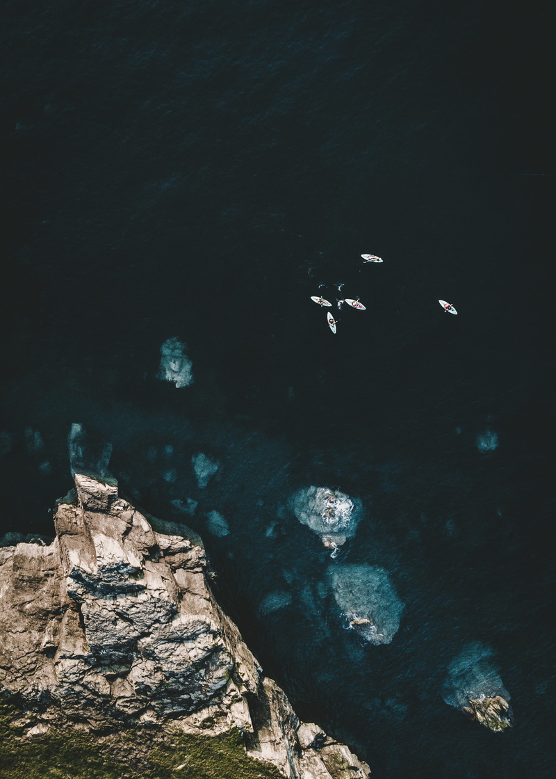 solid, day, nature, mountain, animals in the wild, boats, five, rock, outdoor, trefor, beside, dark, animal themes, marine, white, rock formation, underwater