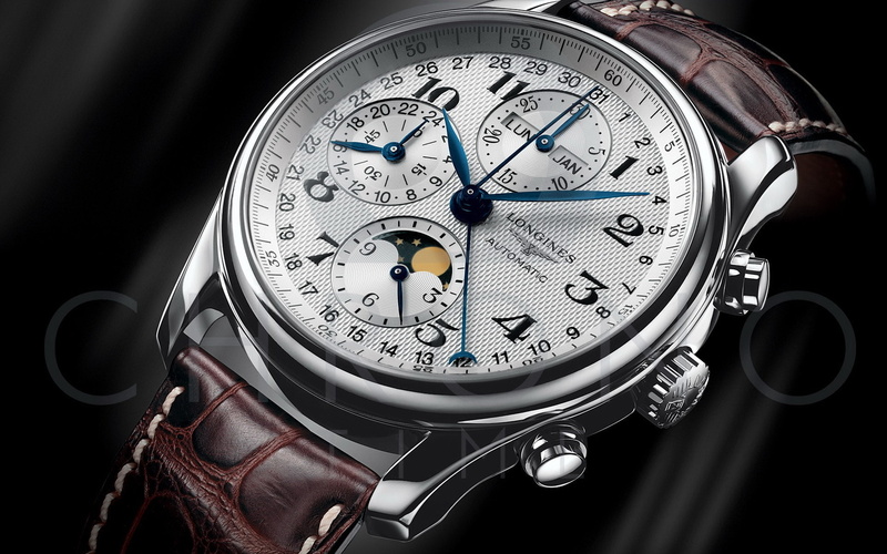 Watch, Longines, Background, Black, Metal, 1080P