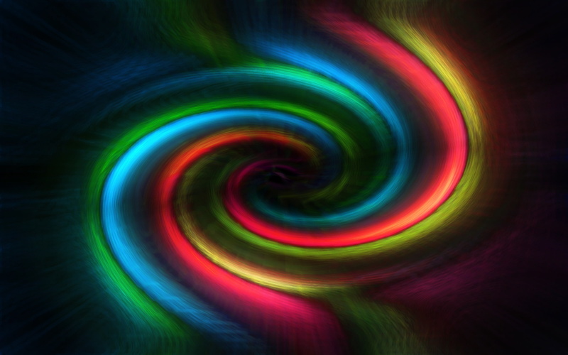 2K, swirl, blue, red, light, color, yellow