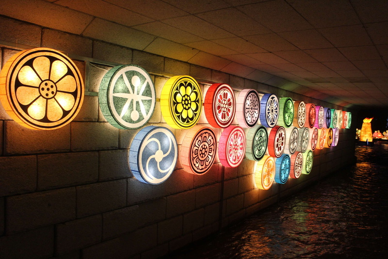 2K, pattern, multi colored, lanterns, colourful, lighting equipment, architecture, cheonggyecheon stream, art and craft, color, no people, creativity