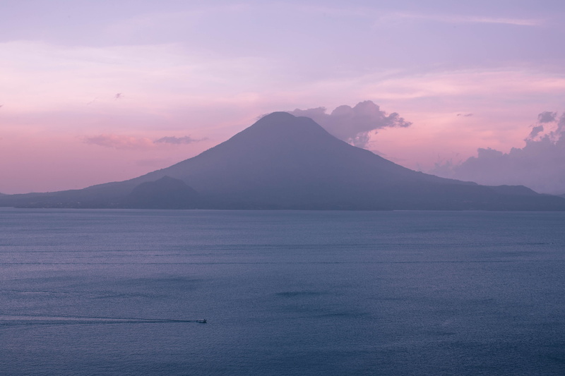 volcano, sunrise, serene, cloud, haze, near, vacations, tourism, mountain Peak, central america, pink, sky, mt Fuji, boater, japan, water, scenics
