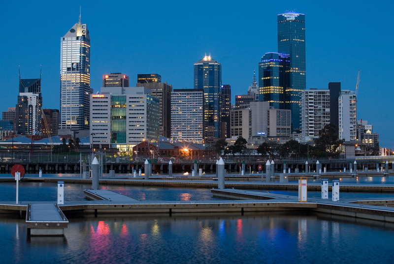 dusk, twilight, city, nature, sky, travel Destinations, office Building, finance, urban Skyline, blue, illuminated, architecture, harbor, residential district