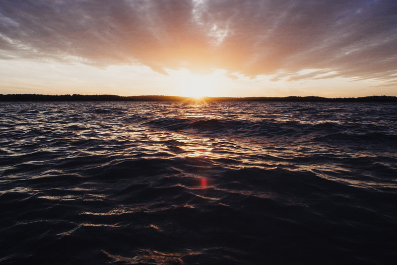 sun, tranquility, cloud - sky, environment, motion, sunlight, murky, sunset, nature, no people, sky, beauty in nature, sea, horizon over water, waves, pond