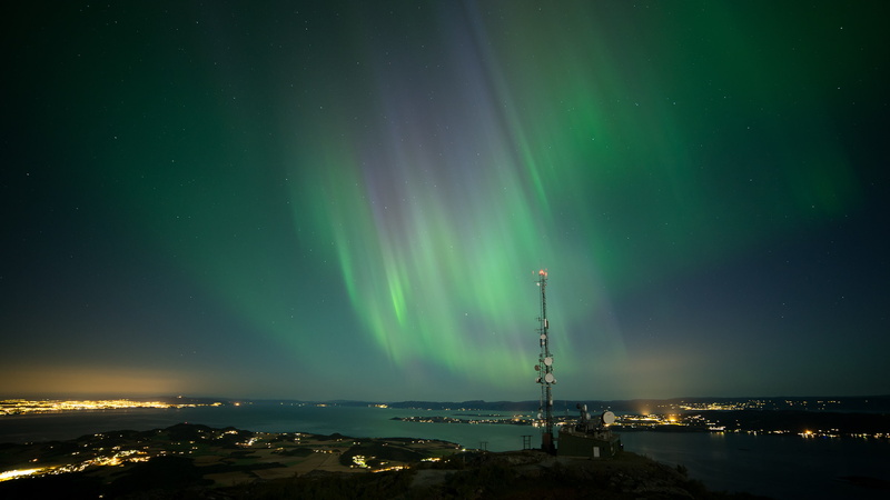 northern, Northern lights, night, the sky, lights, Aurora Borealis, stars, aurora, 2K