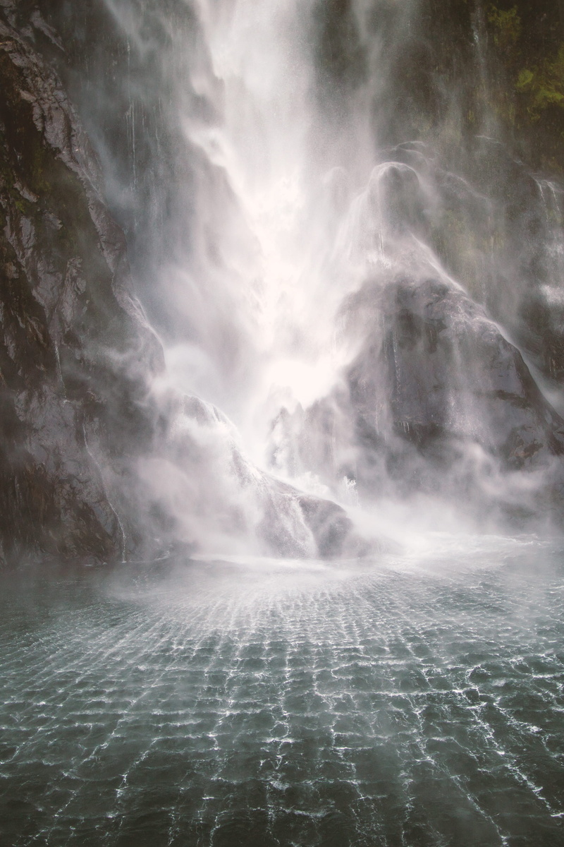 mountain, scenics - nature, raging, water, beauty in nature, photo, cloud - sky, mist, non-urban scene, lapse, waterfall, fiord, purity, 2K, tranquil scene