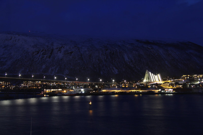 tromso, sky, night, beautiful, norwegian, transportation, sea, 2K, nature, scandinavia, building exterior, amazing, arctic, city, illuminated, winter
