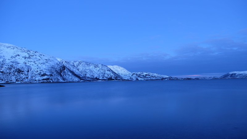 no people, norway, snow, tranquility, tranquil scene, winter, water, travel, kvaloya, lauklines kystferie, scandinavia, Ocean, tromso, blue, Sky, 2K, nature