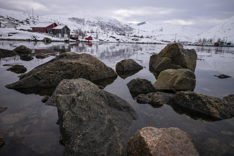 coast, sky, beauty in nature, coastal city, mountain, tromso, adventure, snow, reflection, cold temperature, cold, snowcapped mountain, built structure