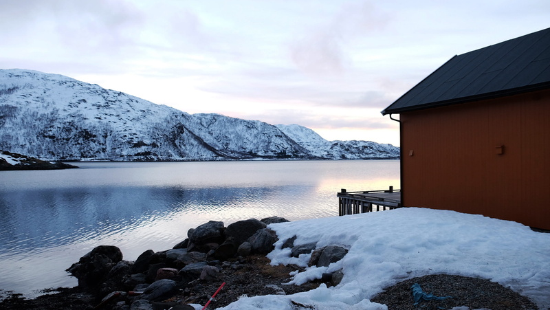 cold temperature, architecture, nature, lauklines kystferie, day, tranquility, beautiful, winter, cloud - sky, sea, tromso, amazing, scenics - nature, no people
