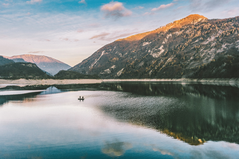nature, majestic, day, mountain Peak, sky, white, 5K, beauty In Nature, sunset, snowcapped mountain, gray, lake, blue, tree, color Image, environment
