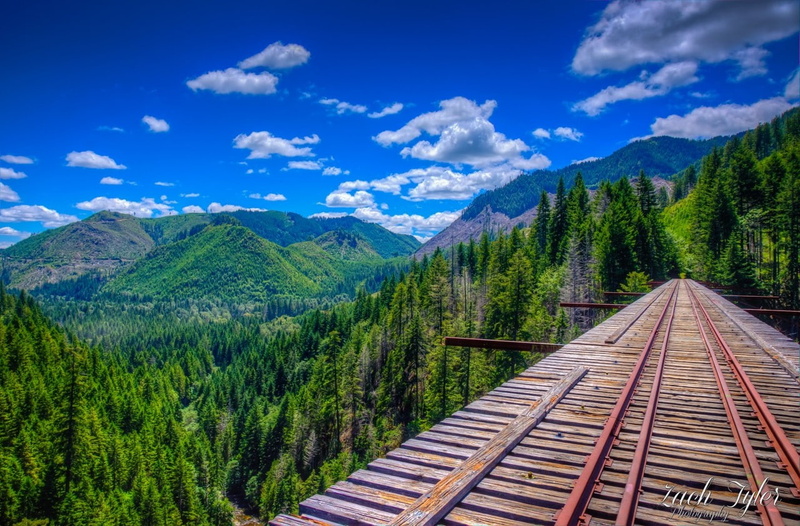 mountians, 720P, Washington State, Vance creek bridge, Zach Tyler, landscape