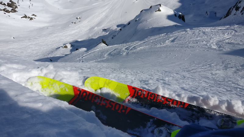 scenics - nature, high angle view, winter sport, leisure activity, real people, winter, ski, transportation, offpist, mountain range, snow, mountain, white